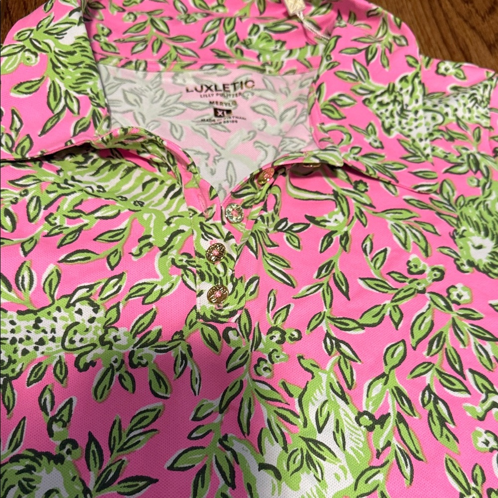 Lilly Pulitzer Frida Scallop Polo Dress NWT size XL UPF 50+ - Picture 6 of 7